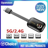 Mirascreen G9 Plus 2.4G/5G 4K Wireless H.265 Wifi Display Dongle Mirror Miracast Airplay DLNA Receiver for Projector HDTV