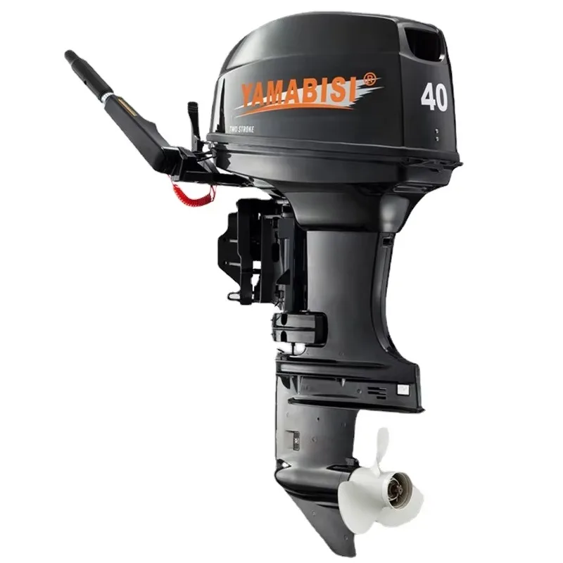 2 Stroke 40 Horsepower Outboard Boat Engine 703cc for Boat Motor Short /Long Shaft Manual/Electric Start Remote Control