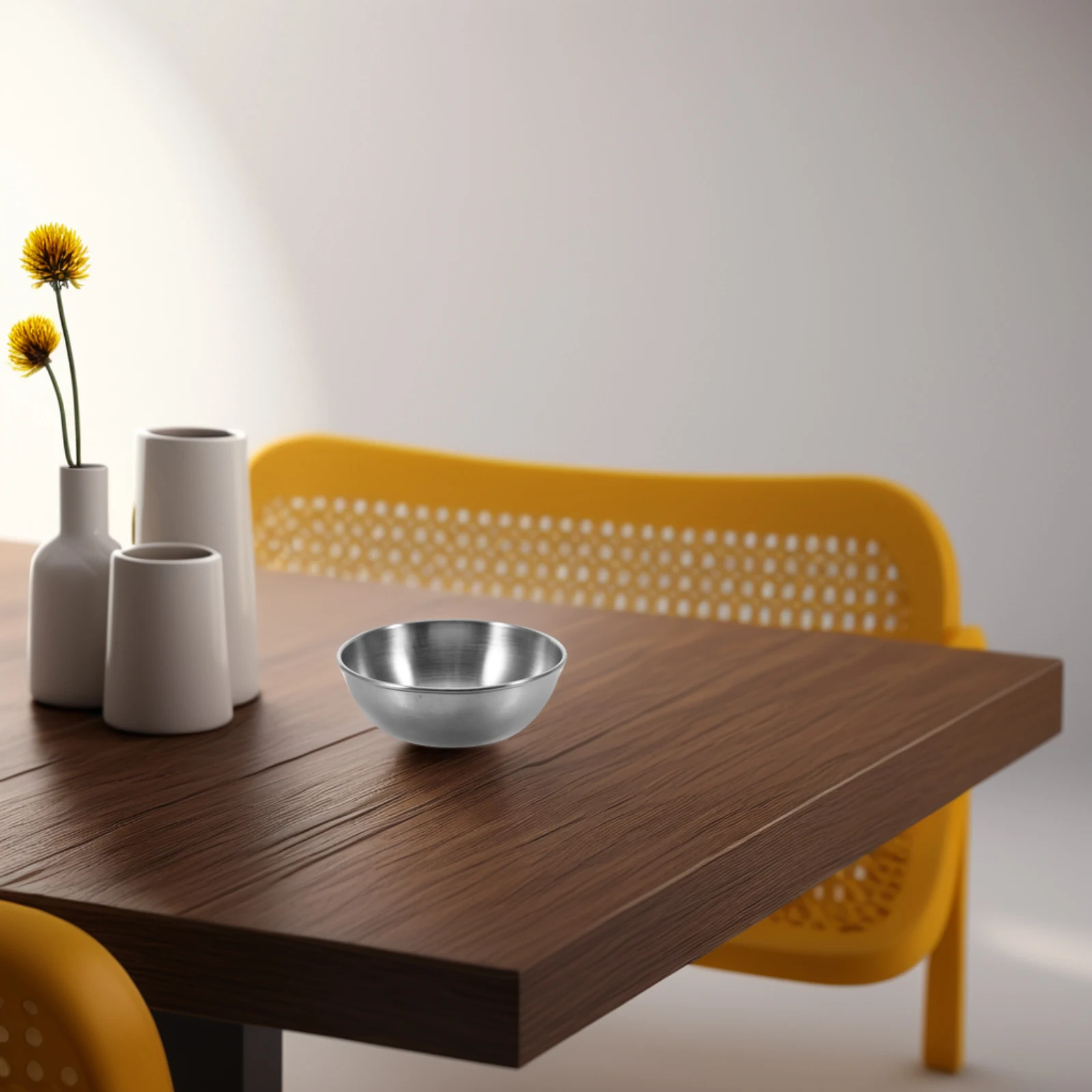 

6Pcs Small Stainless Steel Bowls Mini Prep Bowls Soy Sauce Dipping Sauce Cups Reusable Metal Ramekins for Kitchen Dining Serving