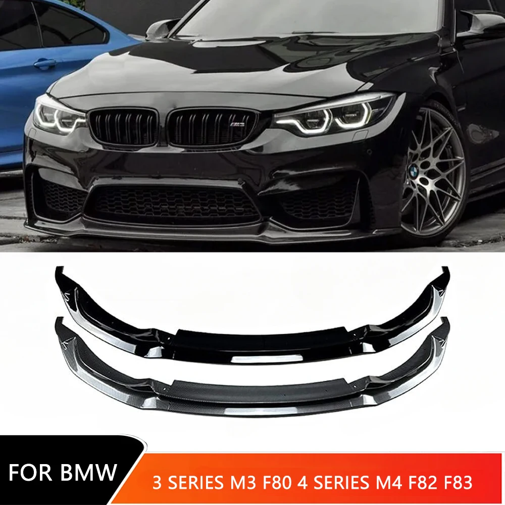 

Front Bumpers Spoiler Body Kits for BMW 3 Series M3 F80 4 Series F82 F83 2015-2020 Car Front Lip Splitter Diffuser Accessories