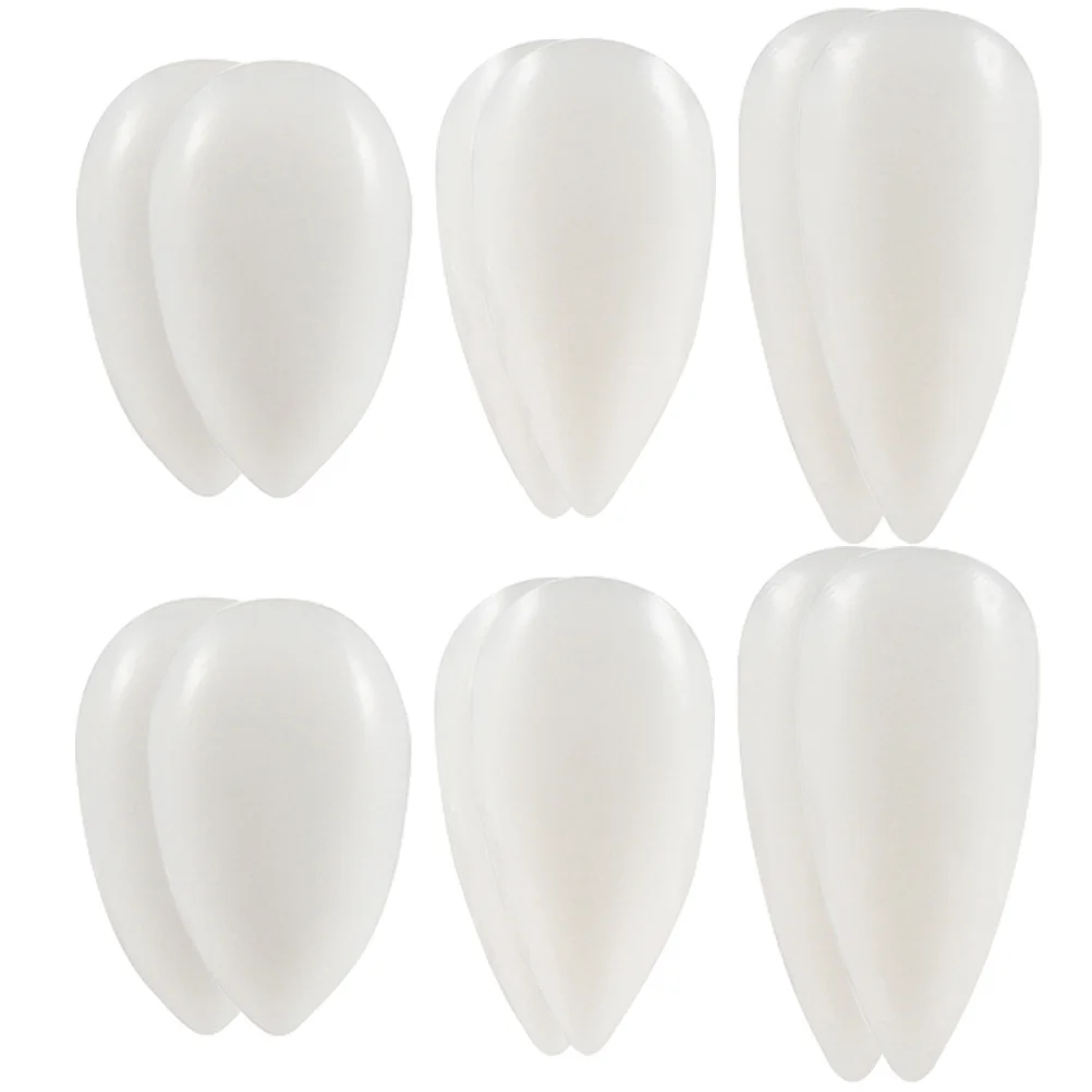 

6Pairs Vampires Teeth Halloween Cosplay Props Safe Durable Creative Costume Accessories Halloween Fake Teeth Cosplay Props