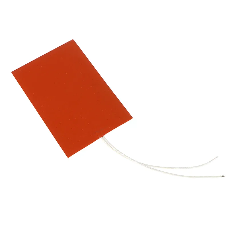60/40W 12V Silicone Heating Pad Square Rubber Heat Mat Heated Bed Plate Flexible Waterproof 3D Printer
