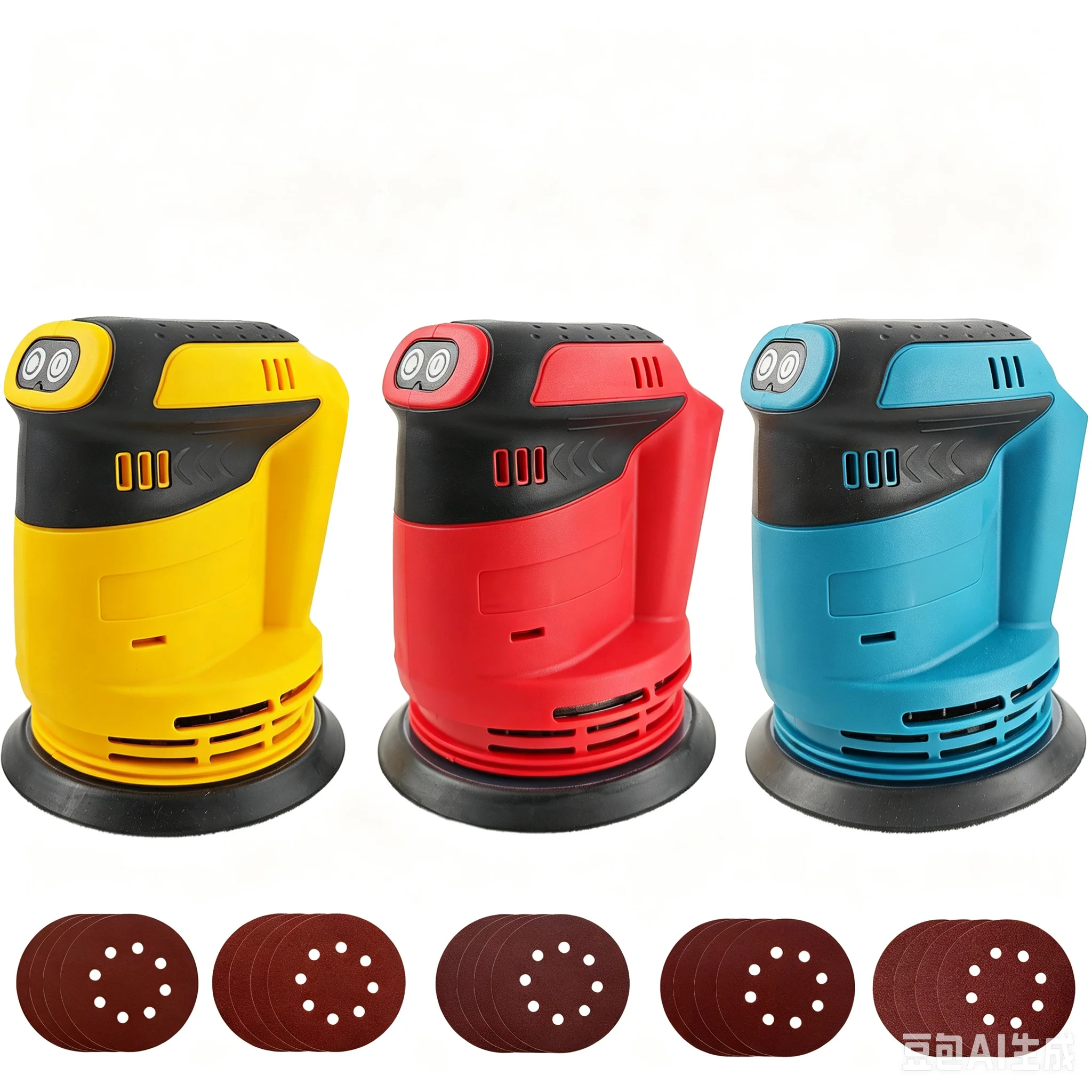 Electric Brushless Sander Woodworking Orbital Sanding Polishing Power Tools Compatible With Dewalt Makita Milwaukee Battery