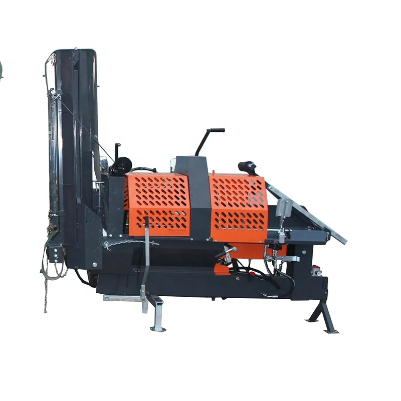 Firewood Processor Machine 30 Ton Honda Log Splitter 25HP Engine 4-Way Splitting CE Certified Professional Wood Cutting