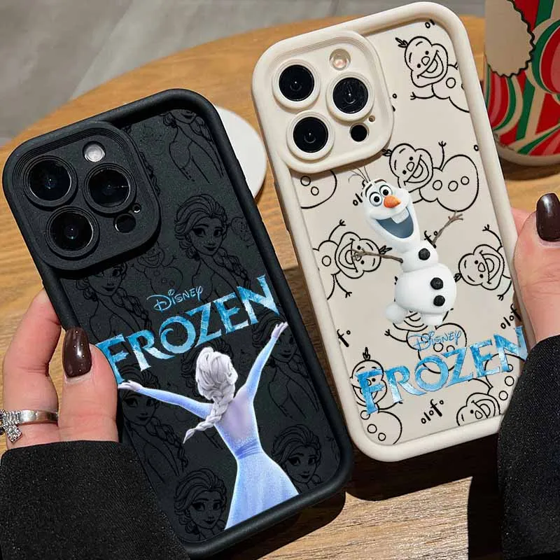 ديزني إلسا الأميرة المجمدة ل Redmi ملاحظة 14 13 12 11 10 برو زائد 11S 11T 11E 12T 12R 13R 4G 5G العين سلم جراب هاتف #2