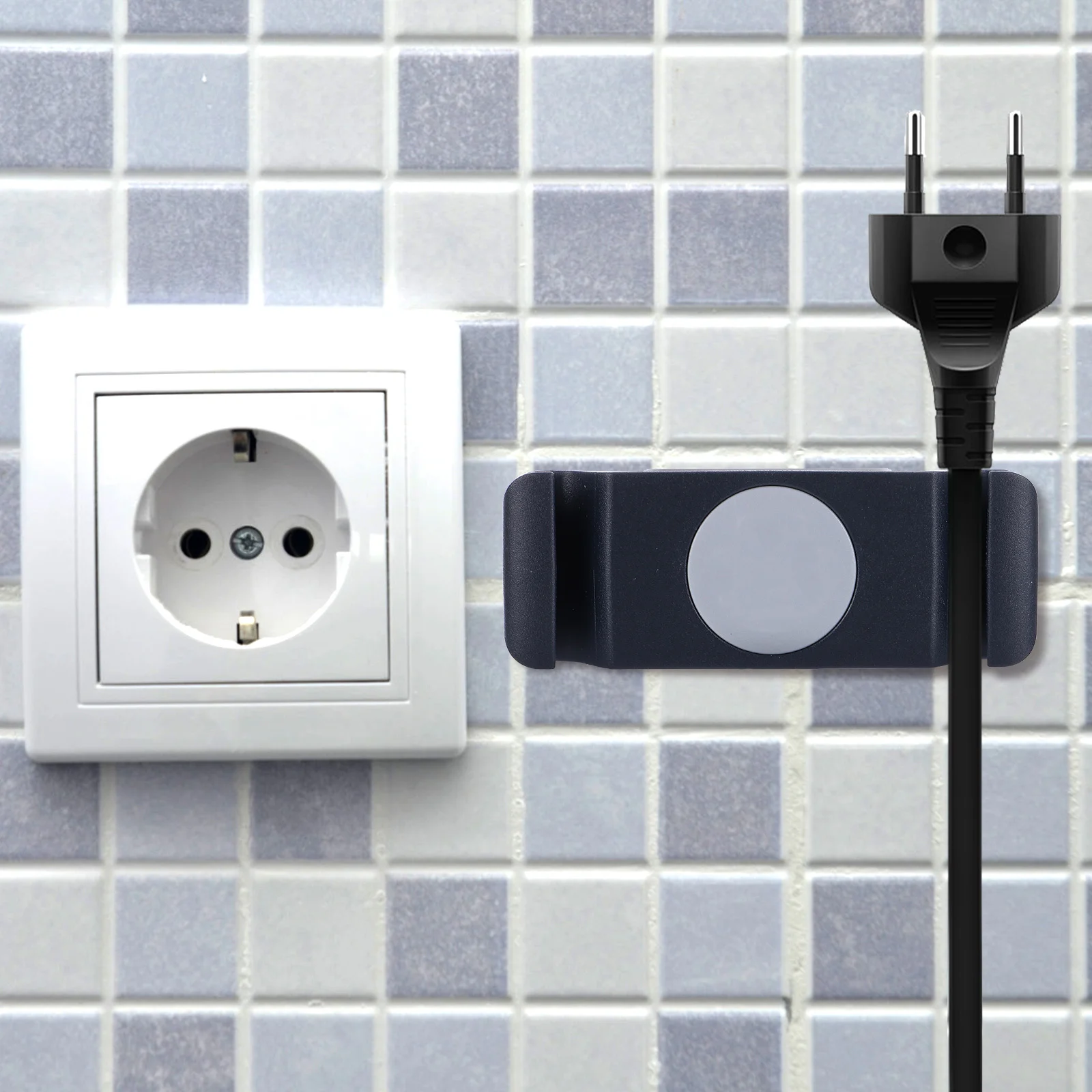 

4pcs Plug Hook Adhesive Cable Organizer Rotatable Wire Management Rack For Home Office Bathroom Coffee Maker Blender Cord Keeper