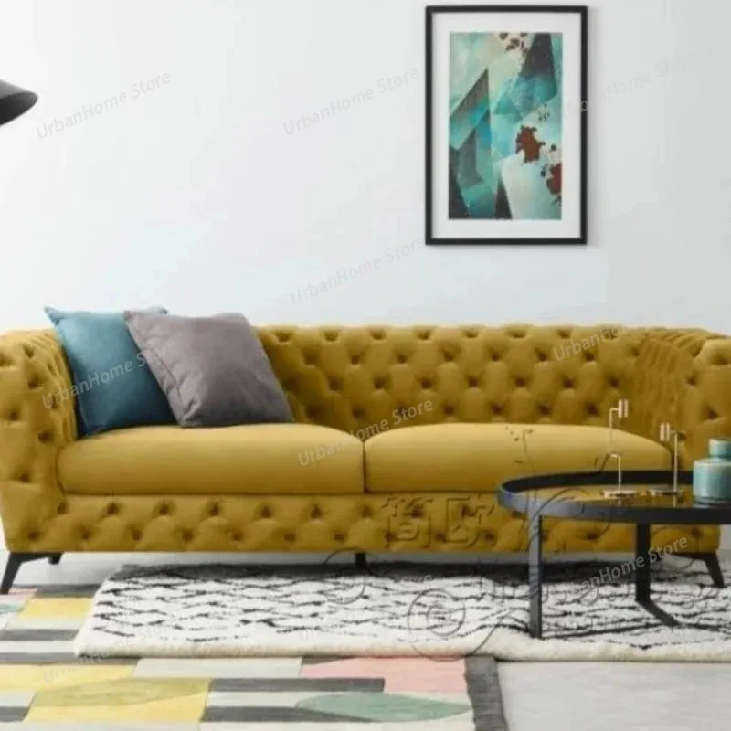 Vintage Living Room Sofa Green Organizer Unusual European Couch Lounge Ergonomic Sofa Living Room Furniture