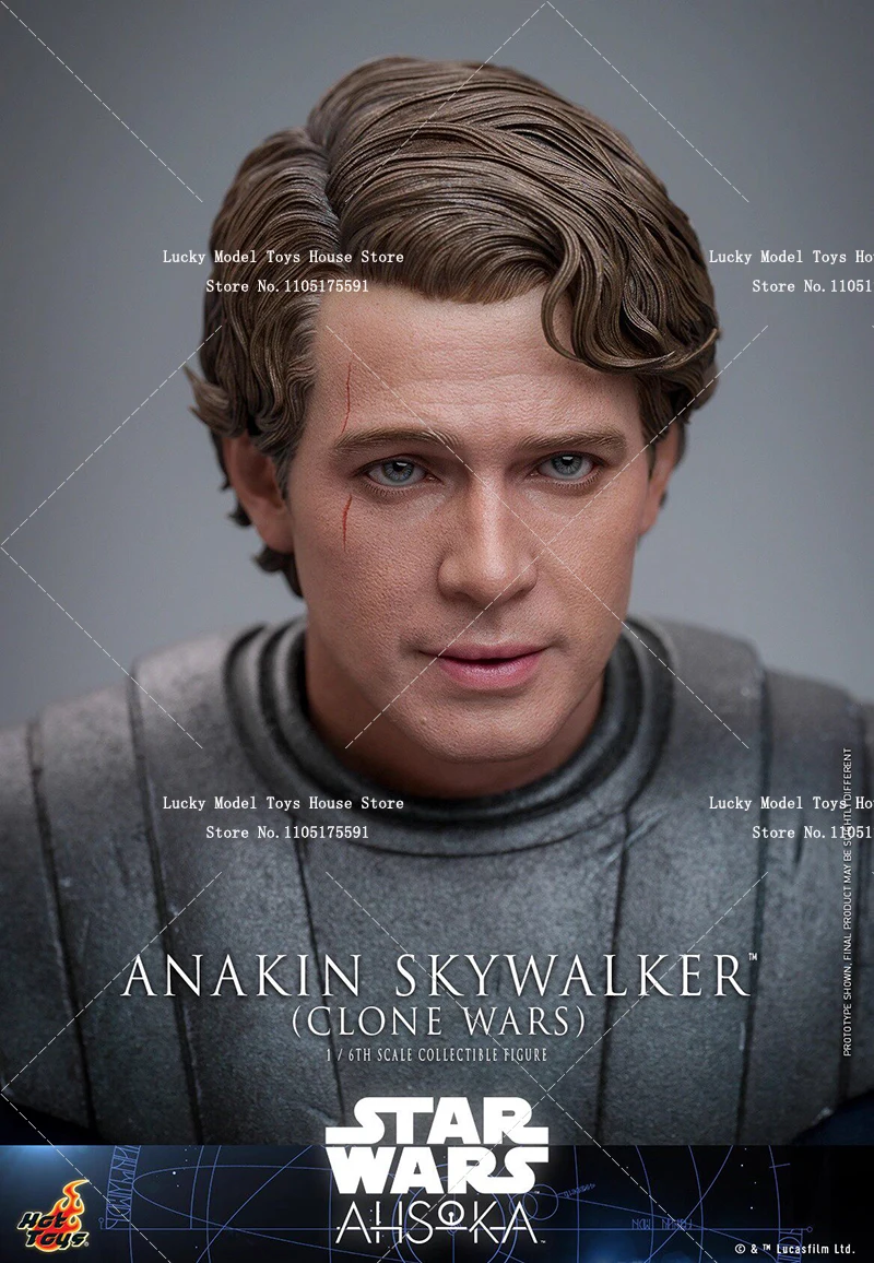 HotToys HT TMS129 1/6 Scale Anakin Skywalker Action Figure Ashoka Clone Wars Star War Fiction Movie Fans Collectible 12
