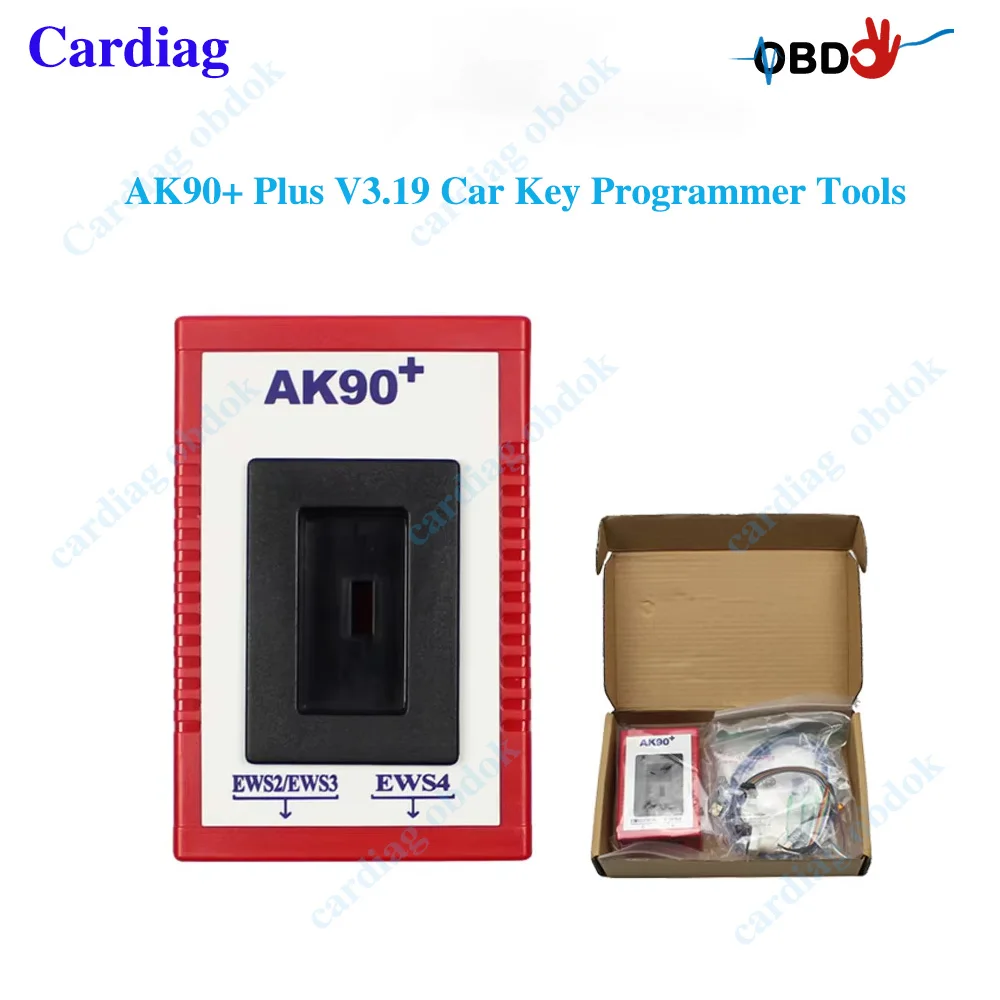 

AK90+ Plus V3.19 Car Key Programmer Tools AK90+ OBD2 For BMW/CAS/EWS Chip Code Reader from 1995-2009 Year Obdok
