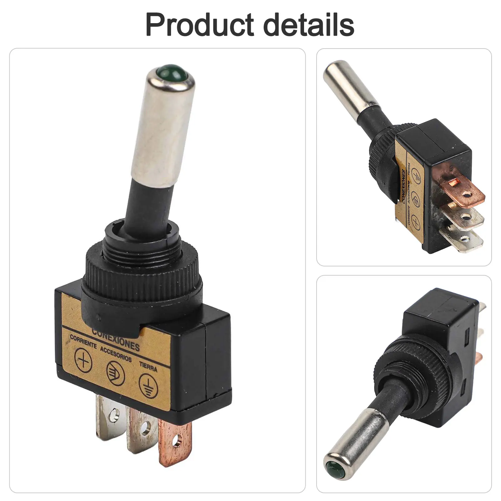 2pcs 12mm SPST LED Switch 12V 20A On Off Rocker For Automotive Marine Panel Control Electrical Equipment