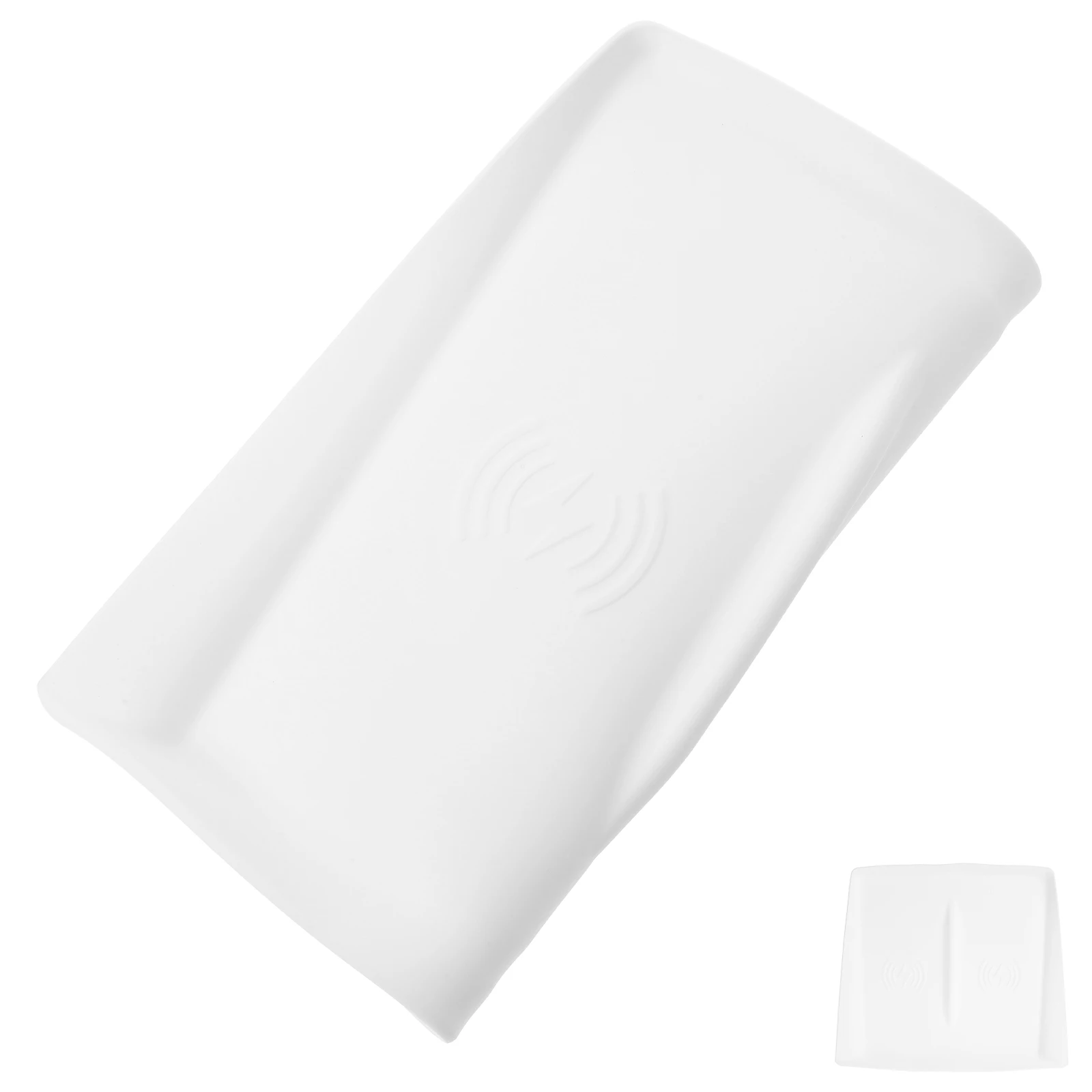 

【】Cordless Charging Pad Anti-Slip Silicone Mat For Car Center Console Dashboard Organizer Tray Anti-Skid Phone Charging Mat