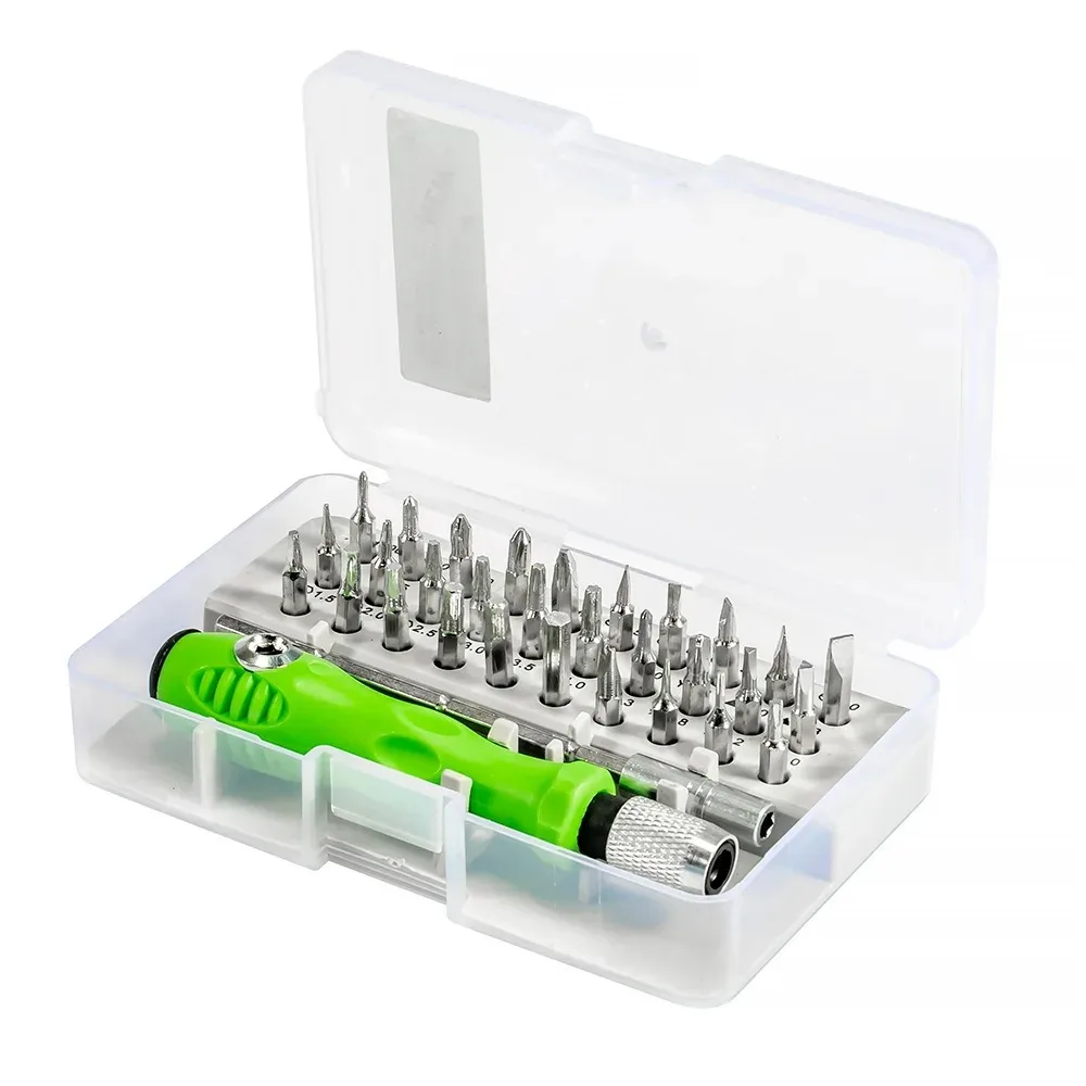 32 in 1 Multifunctional Screwdriver Set with 30 PCS Torx Phillips Magnetic Screw Driver Bits Mini Repair Tool for Phone Watch PC