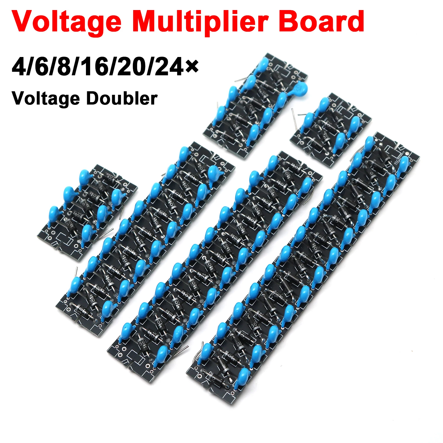 High‑Frequency High‑Voltage Multiplier 4/8/16/24x Voltage Doubler Rectifier Circuit Board for Pulse DC Electrostatic Generator