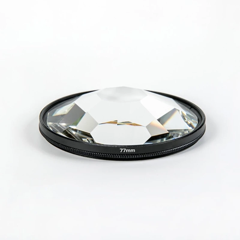 

77mm Colorful Glass Prism Camera Lens Filter for Photo Objects Speical Effects Photography Accessories Bag