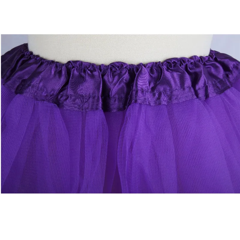 Girl Elastic Ballet Dancewear Tutus Mini Skirt For Birthday Party Dance 3 Layer Tulle Tutu Skirt for Kids Princess 2-8Y Girls