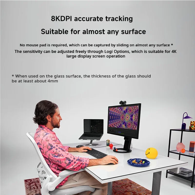 لوجيتك MX Master 4 حلقات ردود الفعل اللمسي MagSpeed 8000 ديسيبل متوحد الخواص مريح سماعة لاسلكية تعمل بالبلوتوث ماوس بطارية 70 يومًا