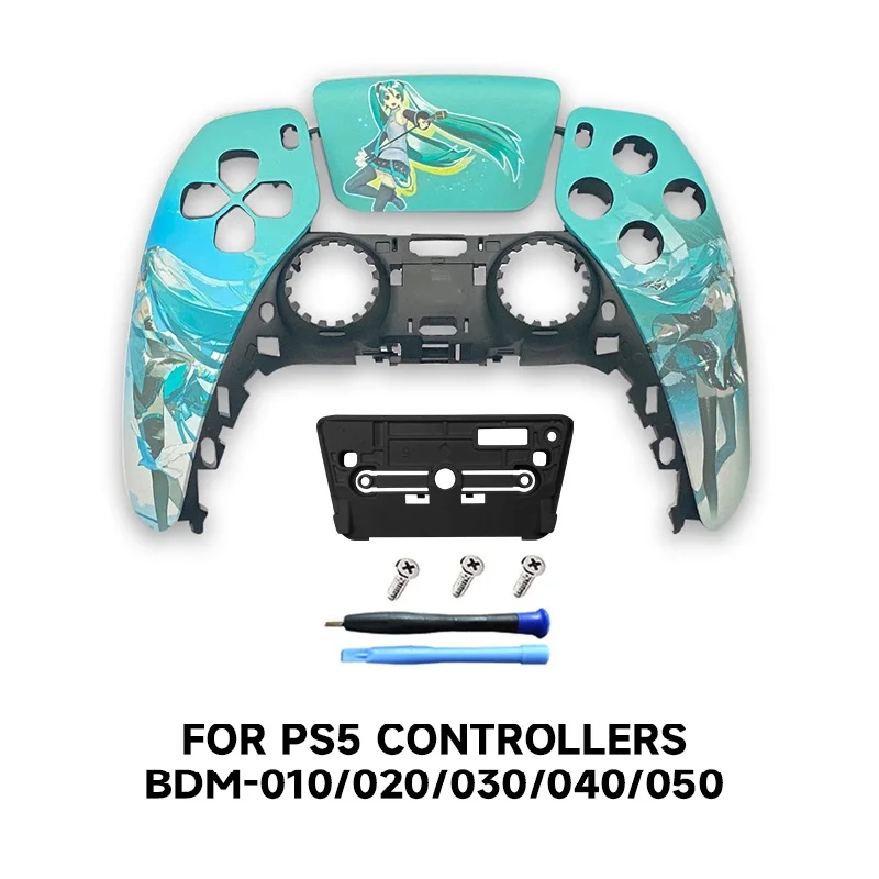 PS5 Controller Case Touchpad Gamepad Cover Replacement Front Backplate Controller Case Limited Edition Angel for BDM-010/020/030