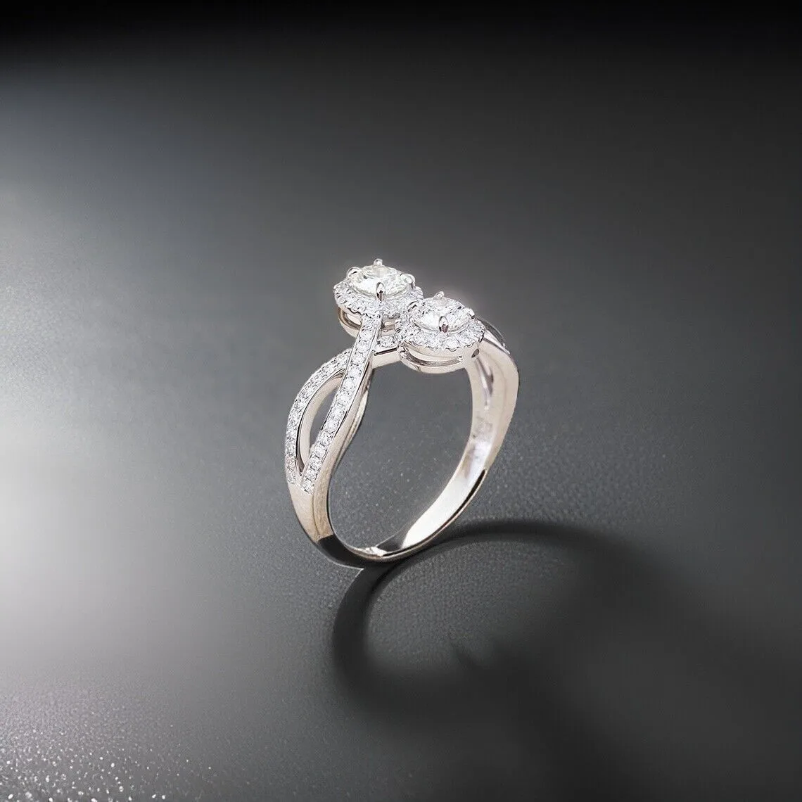 

Kitykiss Women's Simulated Diamond Ring, Round Center Stone, Engagement/Wedding/Anniversary Jewelry (Euro-American Style)