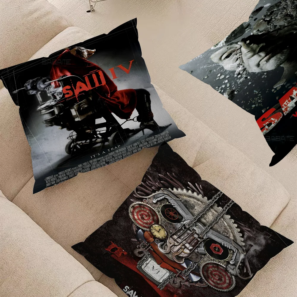 Horror Movie S-Saw Pillow Cover Sofa Cushion Cover Home Room Decoration Children Gift