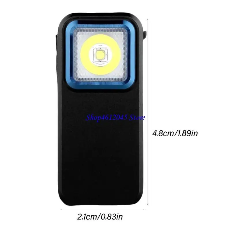 L69A LED Flashlight 300 Lumen Double Light Sources Pocket Clip Light Rechargeable
