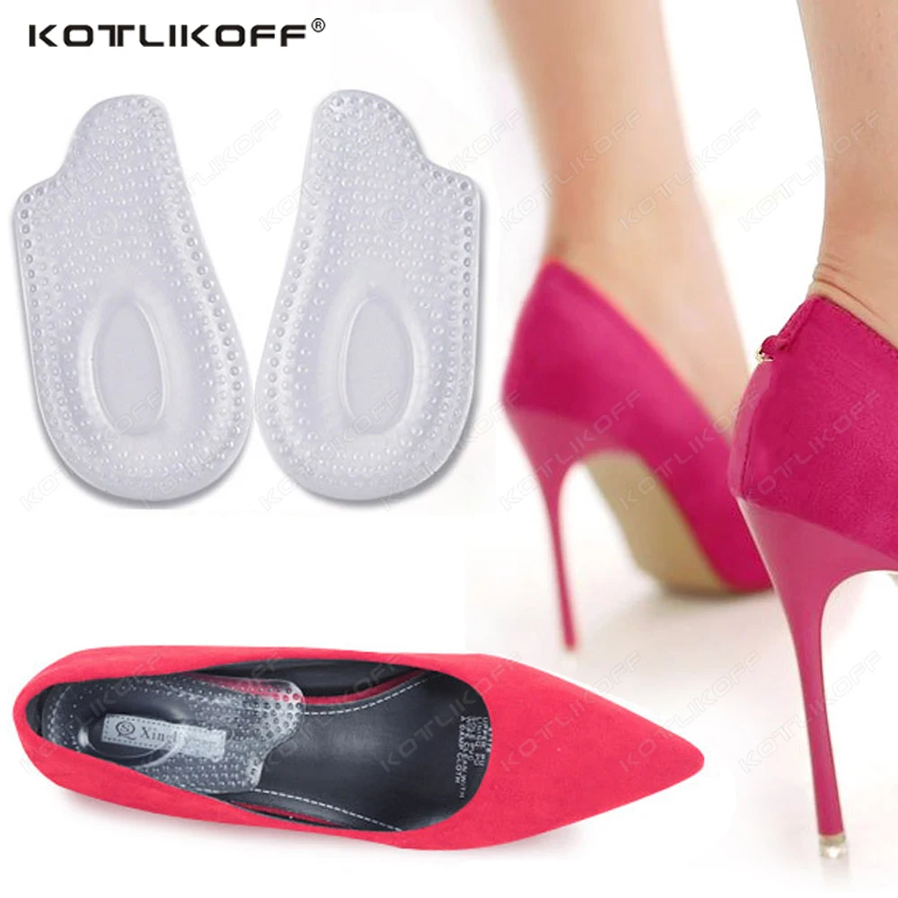 

KOTLIKOFF Silicone Gel Heel Pad For Women Correction O-Shaped Legs X-Shaped Legs Soft Self-Adhesive Orthotic Inserts Pain Relief