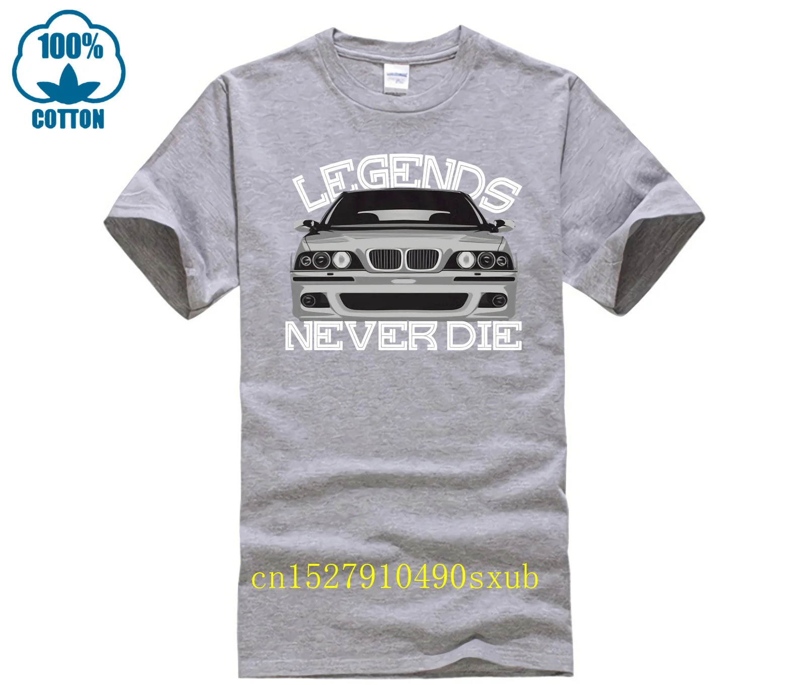 Bwm E39  t shirt Legends Never Die degli uomini a maniche corte  t shirt Stampa Grafica