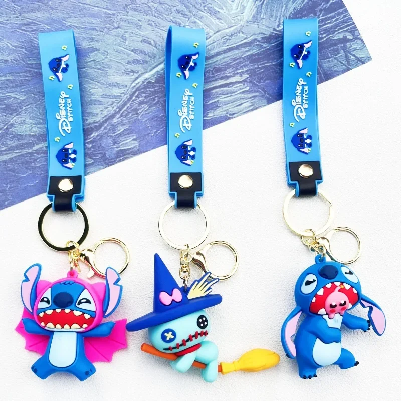 Sanrio Stitch Three-dimensional Doll Cute Cartoon Stitch Emoticon Pack Car Keychain Pendant Kawaii Gift