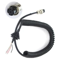 Replacement Mic Cable Cord Wire For Alinco Radio EMS-57 EMS-53 DR635 DR620 DR435 Speaker Microphone