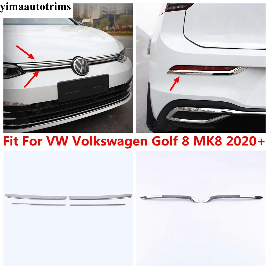 

Front Grille Strip / Rear Fog Light Lamp Eyebrow Cover Trim For VW Volkswagen Golf 8 MK8 2020 - 2024 Accessories Exterior Kit