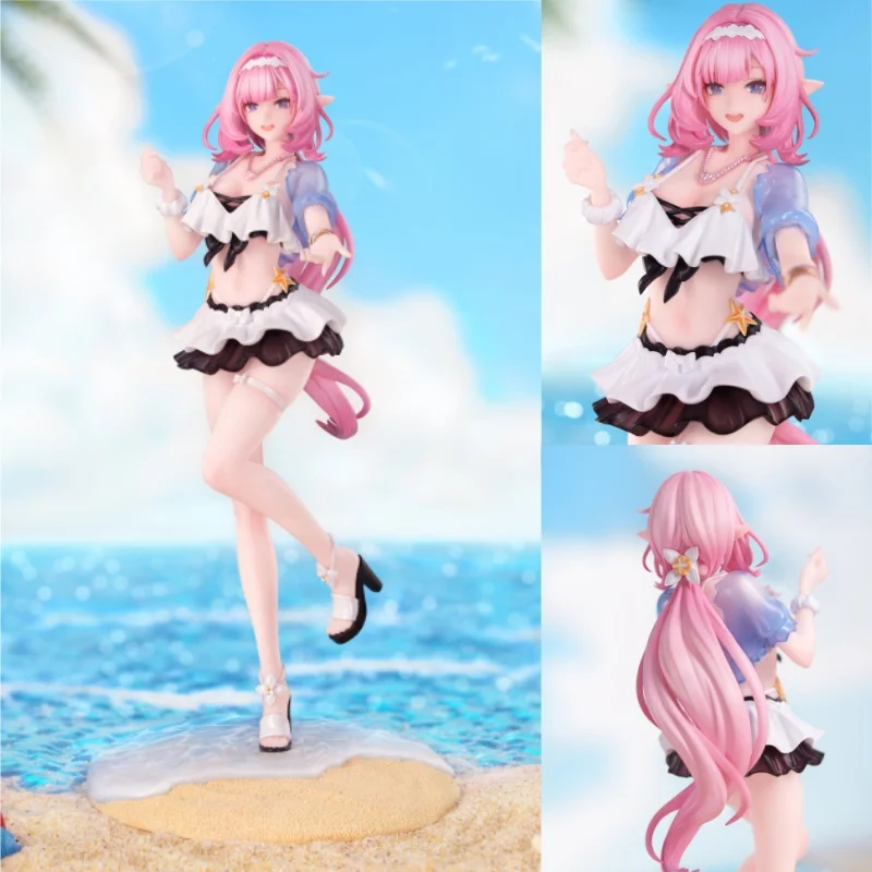 

100% Genuine Game Honkai Impact 3 Elysia Figure 1/8 Anime Ornament Summer Rhapsody Action Figurine Cute Model Girl Doll Xmas