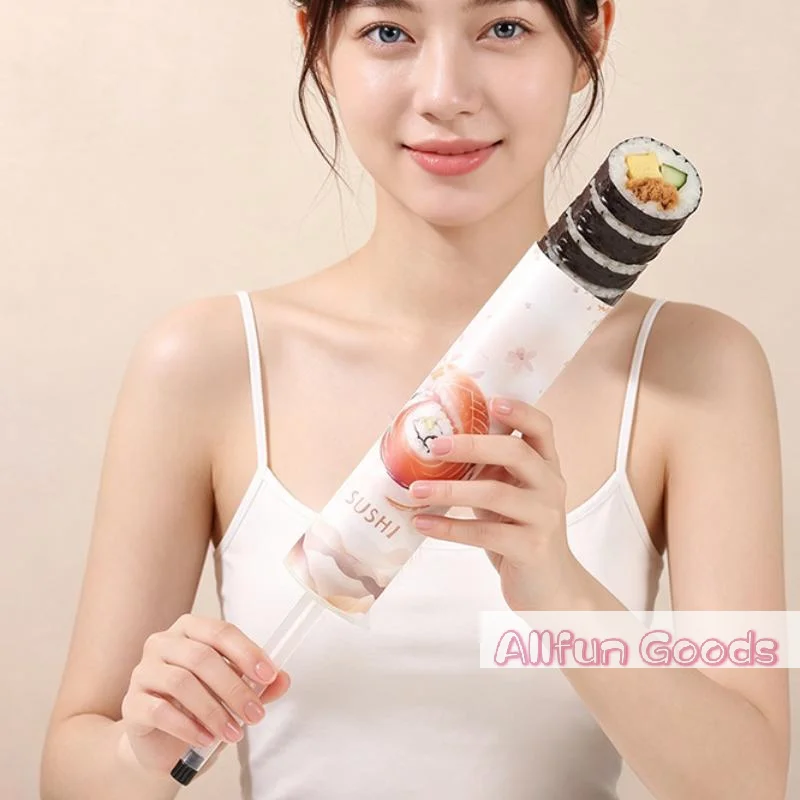 [TG835]Food Grade Sushi Mold Cone Push Up Paper Bucket Package Paper Box Round Sushi Push Box Wich Sauce Straw Bento Accessories