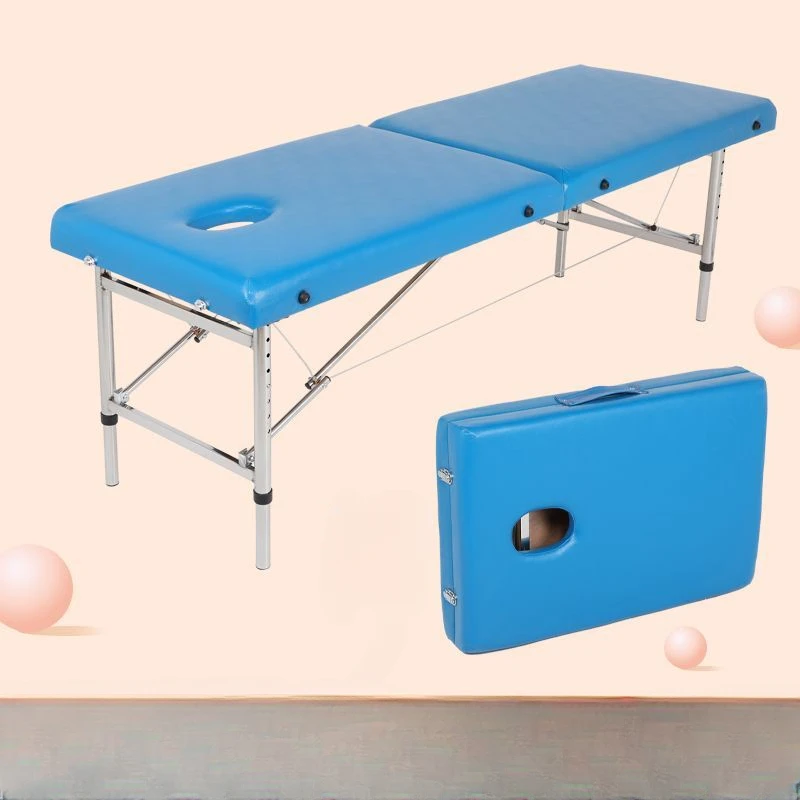 Lit de spa en métal pour cils de tatouage de beauté, canapé de cosmétologue, table de manucure pour N64.De massage, pliable, multifonctionnel, professionnel