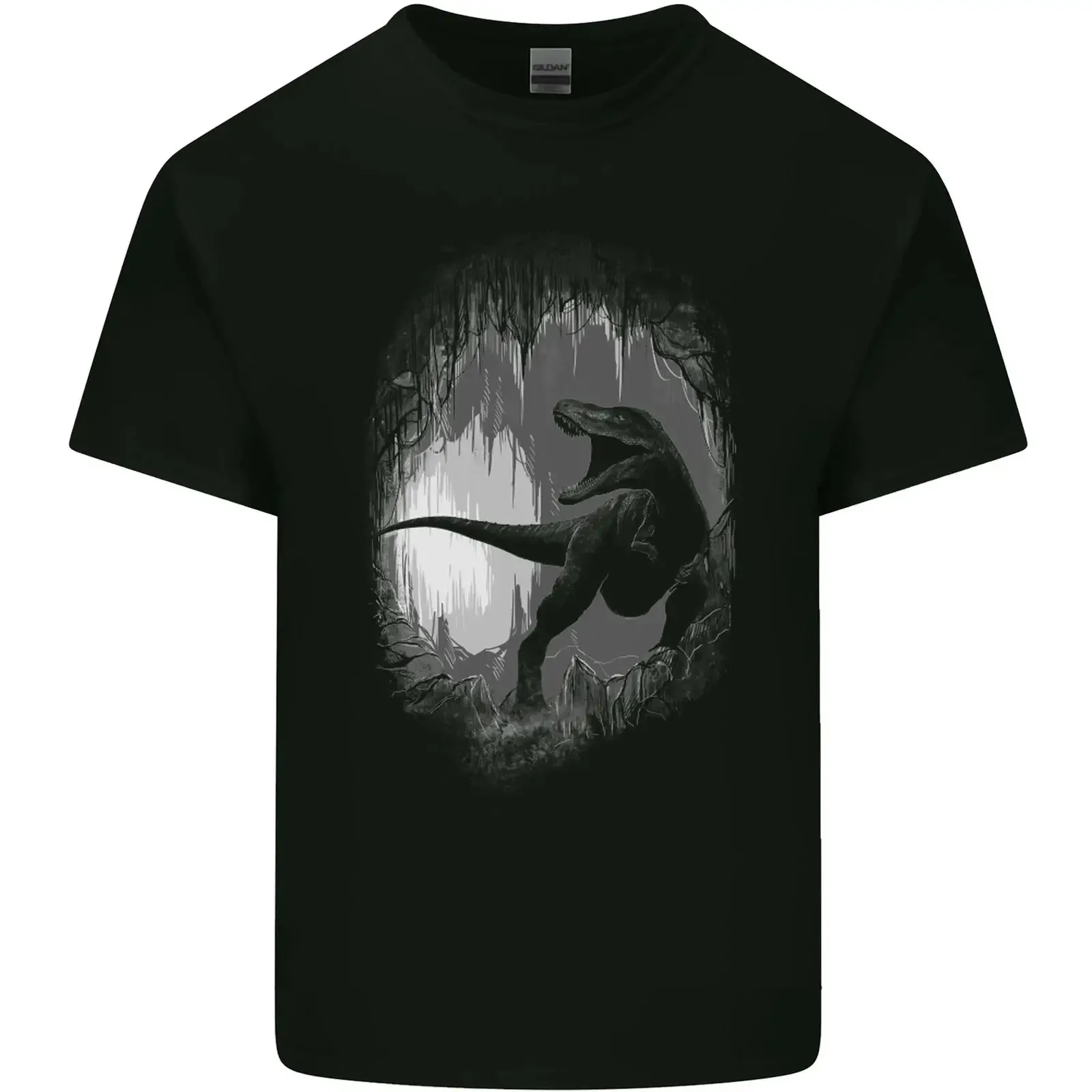 Dinosaurierhöhle T Rex Kinder Shirt vintage Washed Breathable streetwear Stretched Comfortable Stylish Soft Unisex Casual