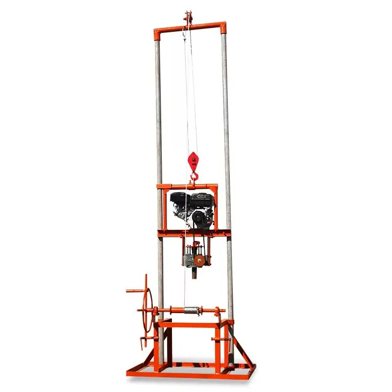 

Customized 80m Mini Drill Equipment Small Diesel Manual Water Well Drilling Rig