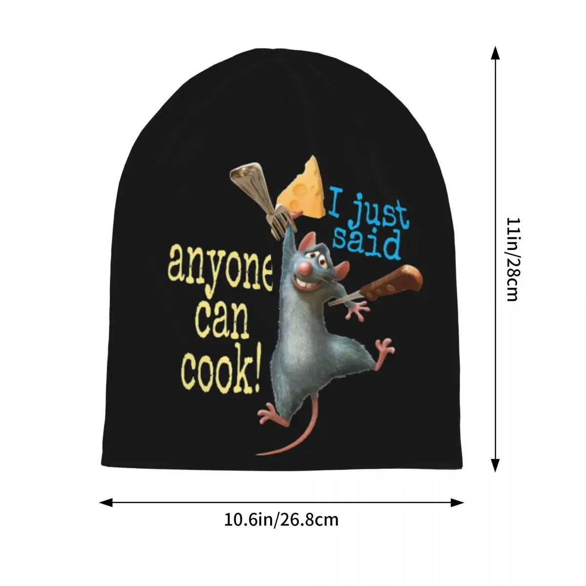 Ratatouille The Musical Warm Knitted Cap Fashion Bonnet Hat Autumn Winter Outdoor Beanies Hats for Men Women Adult