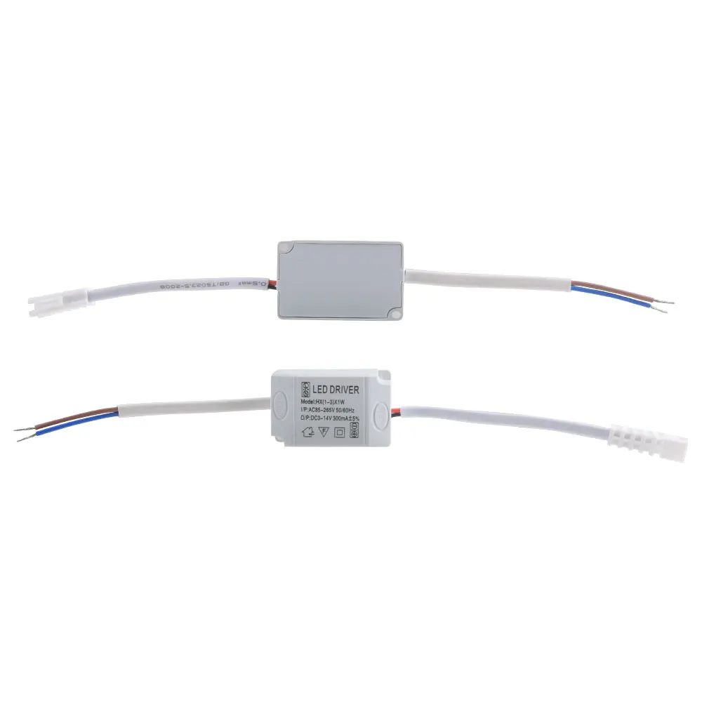Trasformatore Driver striscia LED elettronico 3*1W adattatore Driver ca semplice 85V-265V a DC 3V-14V 300mA alimentatore LED 1W-3W