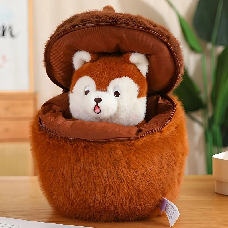 30cm/40cm Cute Squirrel Pinecone Combination Plush Toy Soft Stuffed Animal Squirrel Doll Home Decor Pillow Birthday XMAS Gift