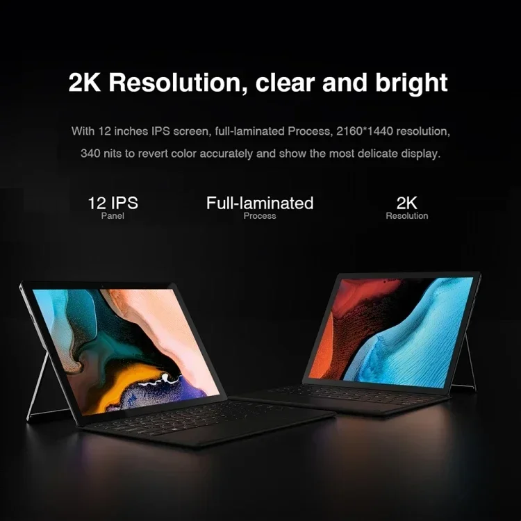 Vendas quentes baratas e finas 8GB 256GB 12 polegadas teclado de suporte para laptop CHUWI Ubook X Tablet PC