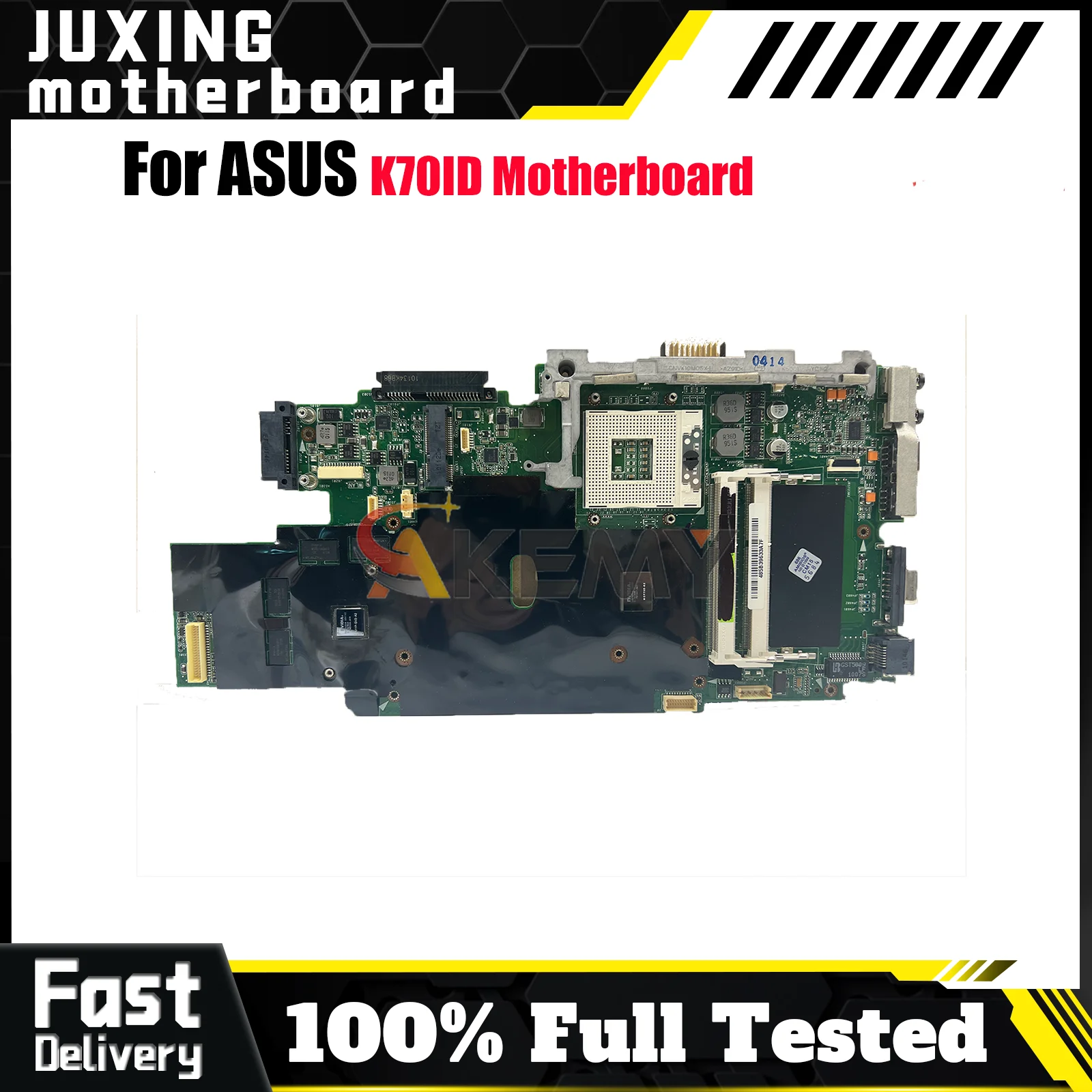 

K70ID Laptop Motherboard For ASUS K70ID K70I Notebook Mainboard This item is in stock 100% tests OK fast shipping High quality