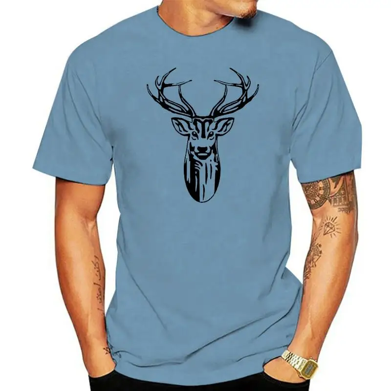 Tribal Indian Deer Spirit Artwork Stylish Crew Neck Men's T-Shirt New T Shirts Summer 2023 Cotton Breathable Short Sleeve Tshirt