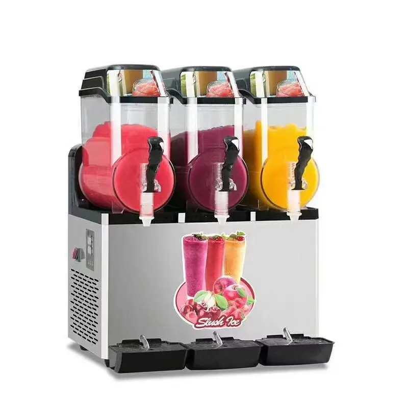 Snow Melt Machine Commercial Double Cylinder Slush Smoothie Machine Cold Drink Machine