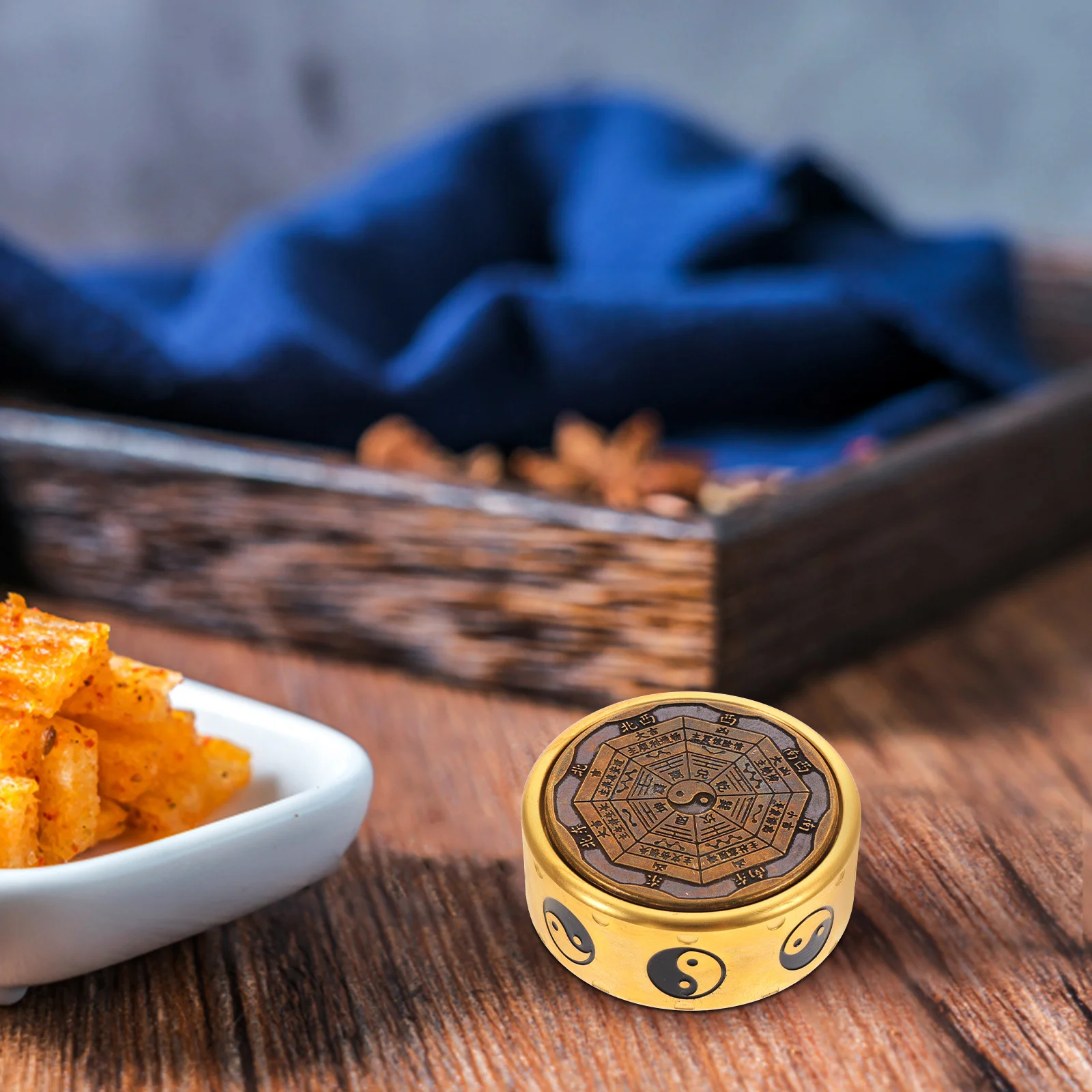 Giroscopio da dito leggero in ottone a otto diagrammi, antistress, in metallo, per adulti e bambini