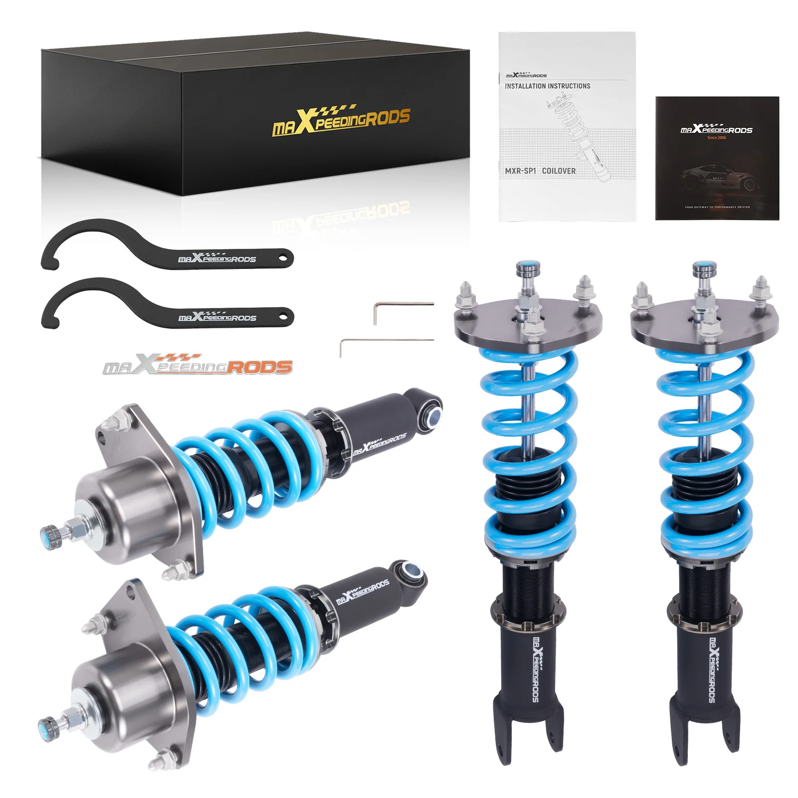 For New 24 Step Damper Twin-Tube Coilovers Lowering Suspension Kit for MX-5 Miata NC 06-15