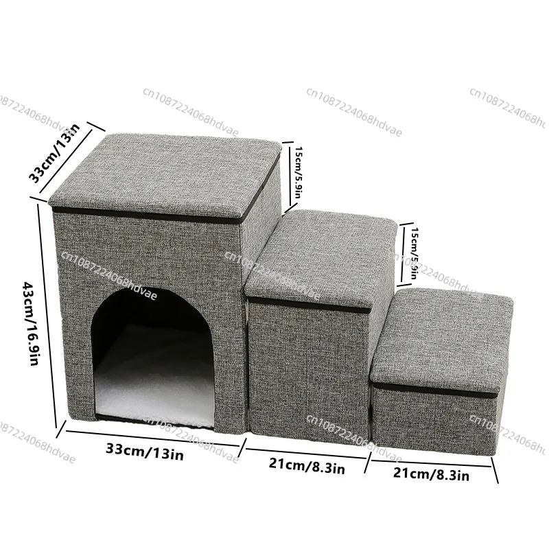 

Лестница для домашних животных, ступеньки для кровати, питомник для кошек, лестница для собак вверх и вниз, можно хранить, складная лестница для собак, диван, лестница