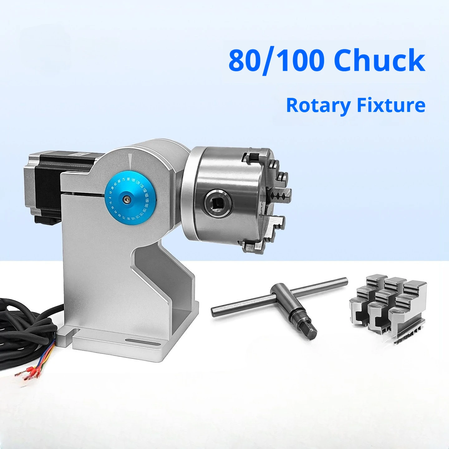 Cyclmotion D80 D100 Rotary Marking Fixture / Rotary Table (for Marking, TIG Welding Positioner, and Laser Welding)