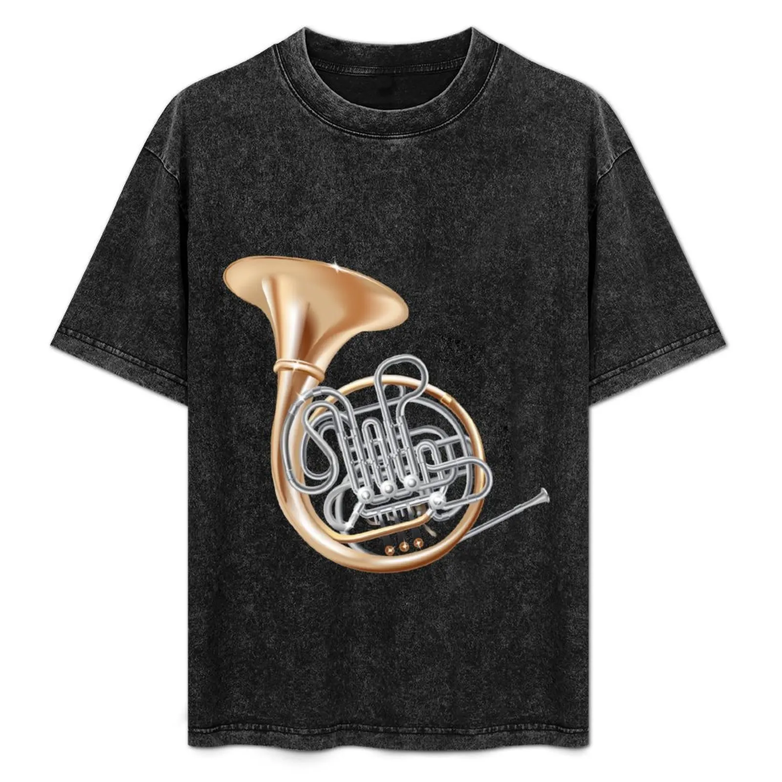 

French Horn T-Shirt Plus Size Outdoor Casual Top