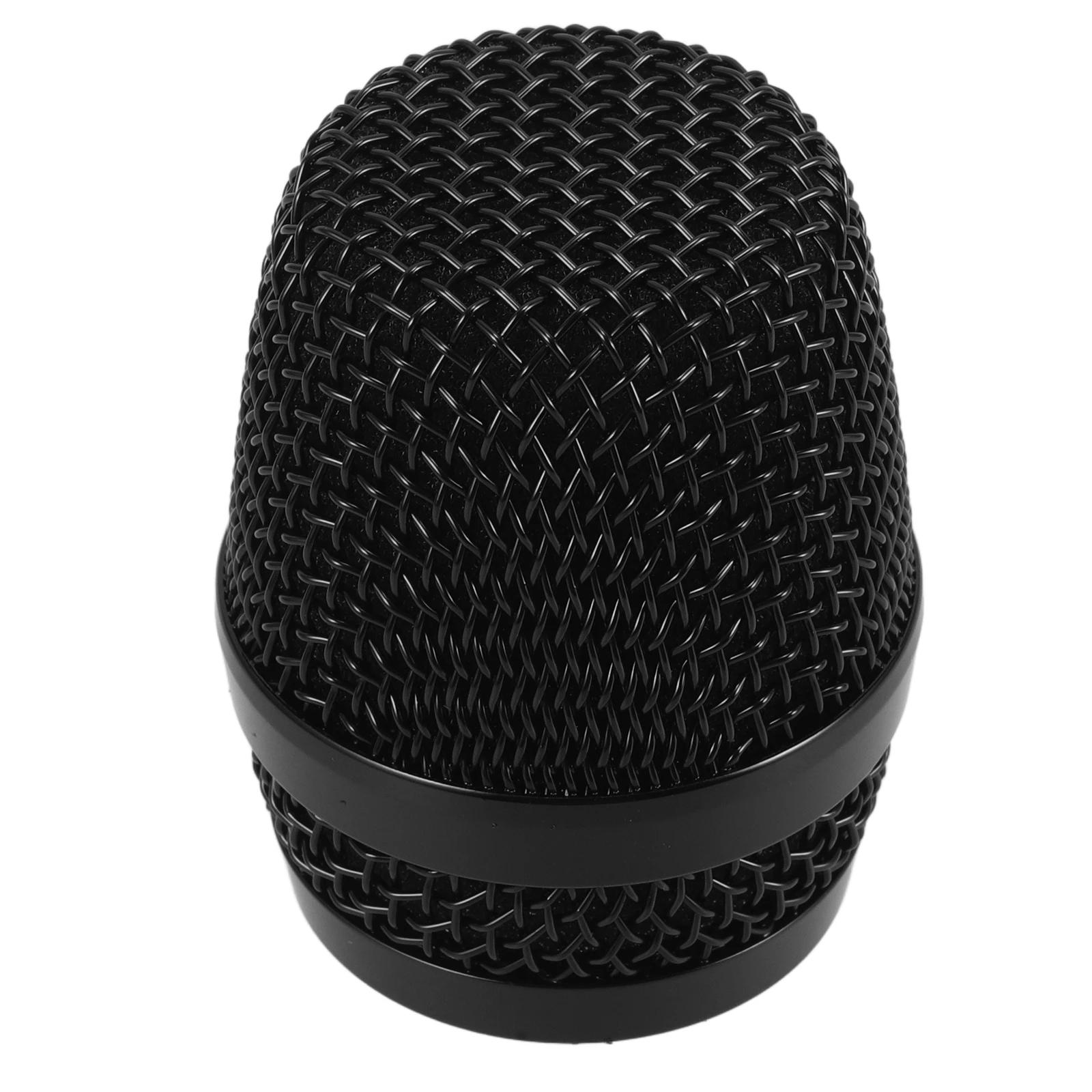 

Microphone Head Black 666 Mesh Metal Cover Replacement Wireless Gaming Microphone Grill Supplies Durable Grille Ball