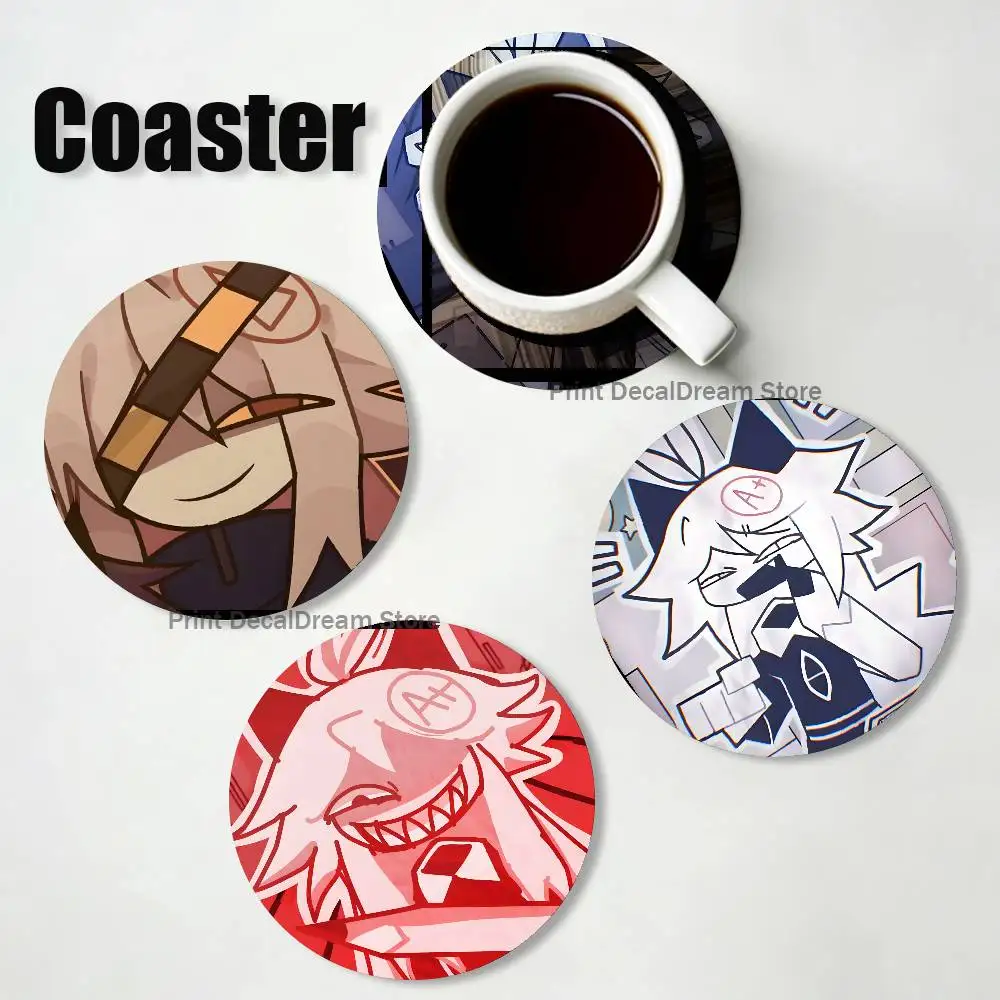 FPE F-Fundamental Paper E-Education O-Oliver Wood Coaster Set - Heat Resistant For Tea & Coffee, Home Cafe Decor Holiday Gift