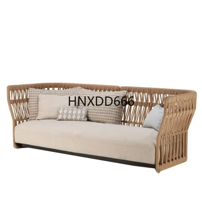 Outdoor sofa courtyard open-air rattan sofa combination