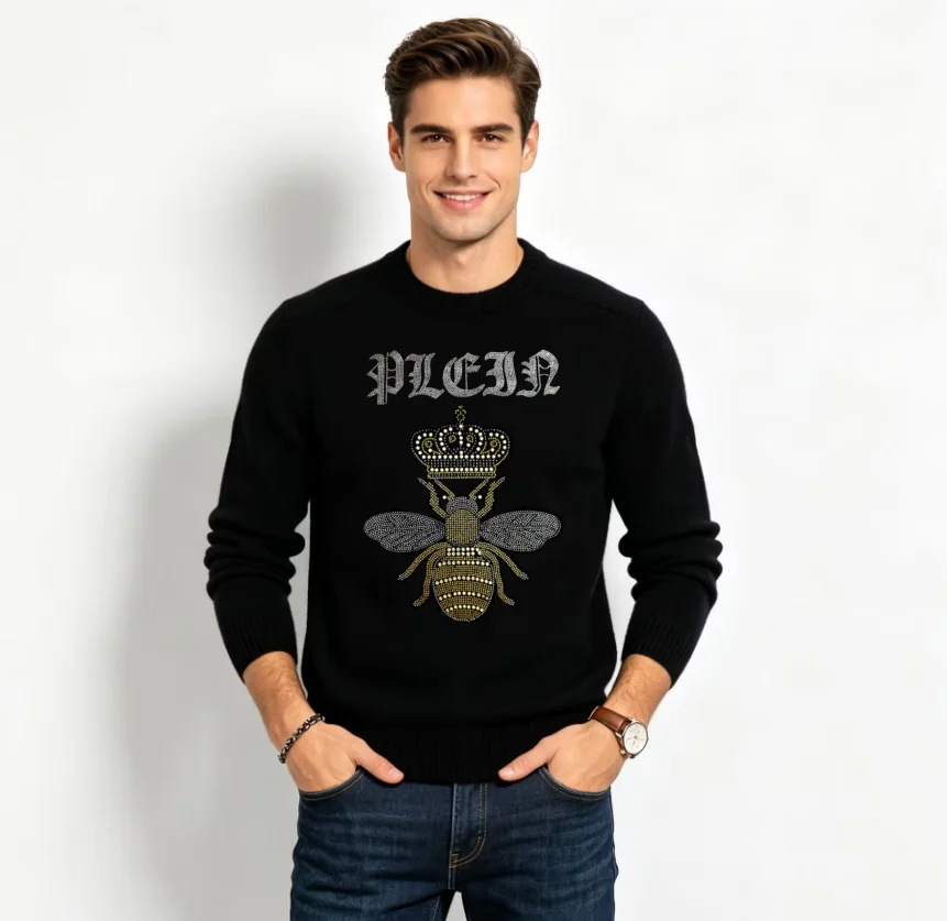 Men Designer Knitwear Premium Quality European Style Casual Sweater 2026 New Collection